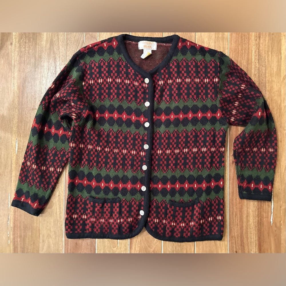 Tally Ho. Small button up‎ sweater.